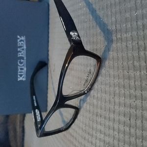 King Baby eyeglass frames  -kiss- navy blue & light tortoise.